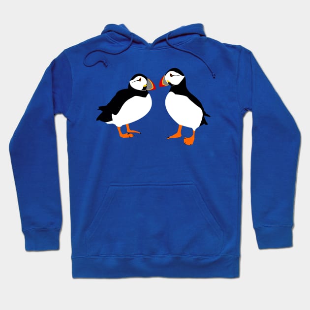 Farne Island Puffins Hoodie by TyneDesigns